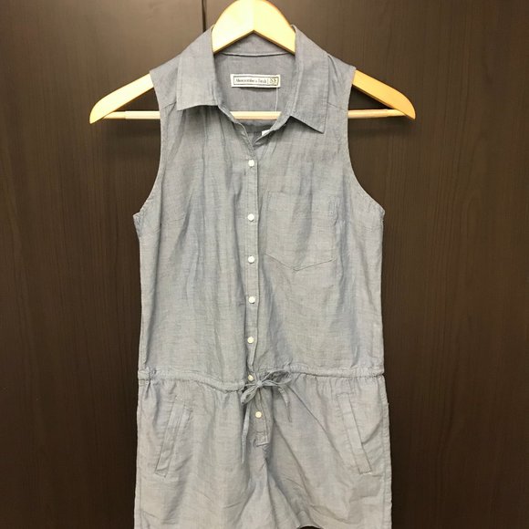 Abercrombie & Fitch Denim Romper - Picture 1 of 2